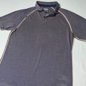 Rhone Short Sleeve Polo Shirt Mens M Gray Raglan Performance Golf Stretch